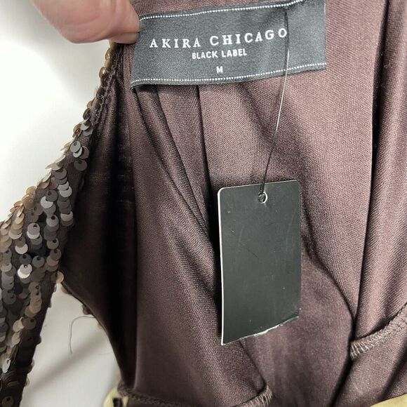 AKIRA Black Sequin Mini Dress - Picture 3 of 14